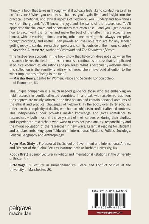 Produktbild: The Companion to Peace and Conflict Fieldwork