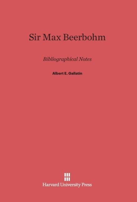 Produktbild: Sir Max Beerbohm