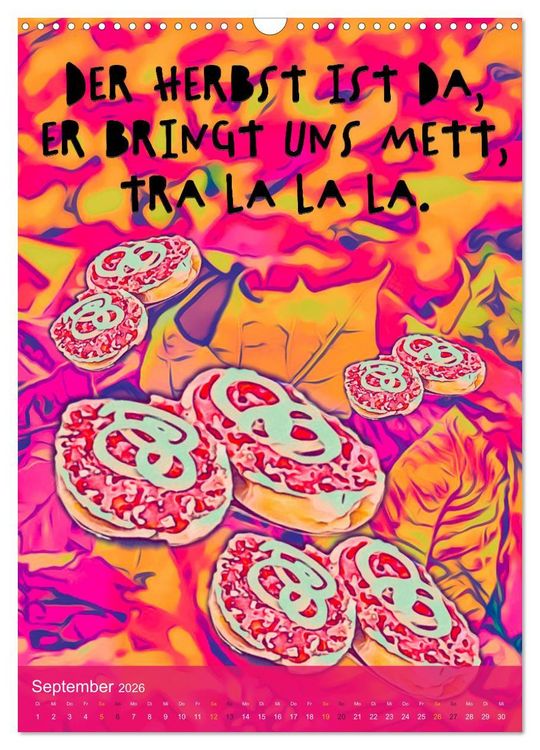 Produktbild: Mettbr&ouml;tchen Tr&auml;ume - Mettkalender (Wandkalender 2026 DIN A3 hoch), CALVENDO Monatskalender