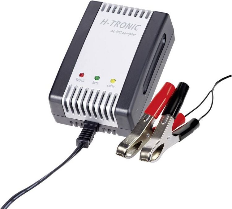 Produktbild: H-Tronic Bleiakku-Ladeger&auml;t AL800 6 V, 12V Ladestrom (max.) 0.8A
