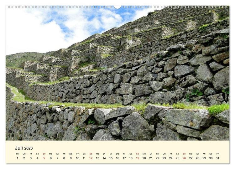 Produktbild: Im Land der Inka (hochwertiger Premium Wandkalender 2026 DIN A2 quer), Kunstdruck in Hochglanz