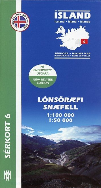 Produktbild: Island Serkort 06 Lons&ouml;raefi, Snaefell