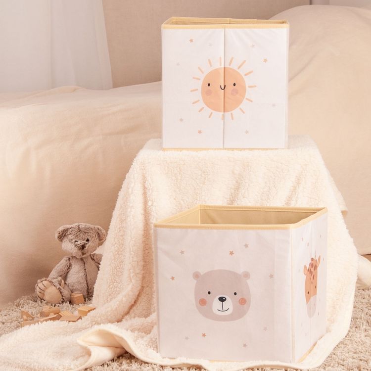Klaus Hering 8585203196 - babybest® Aufbewahrungsbox, Little friends , 30x30x30 cm