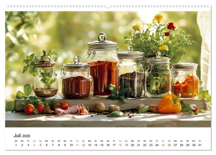 Produktbild: K&uuml;chenkalender Glaswerk (hochwertiger Premium Wandkalender 2026 DIN A2 quer), Kunstdruck in Hochglanz
