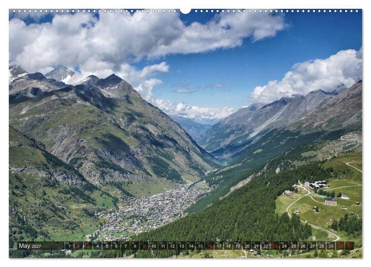 Produktbild: Valais Swiss Beauty (High Quality Premium Wall Calendar 2027 DIN A2 landscape),CALVENDO 12 Month Wall Calendar