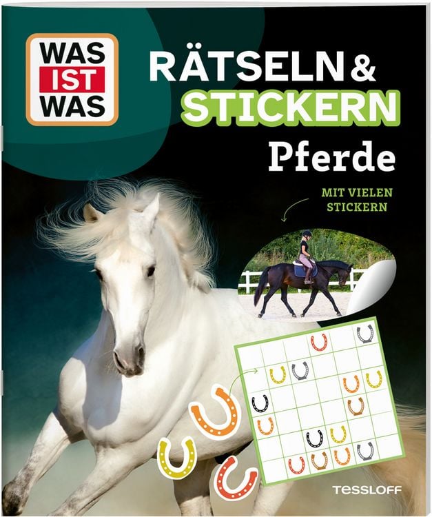 Produktbild: WAS IST WAS R&auml;tseln und Stickern: Pferde