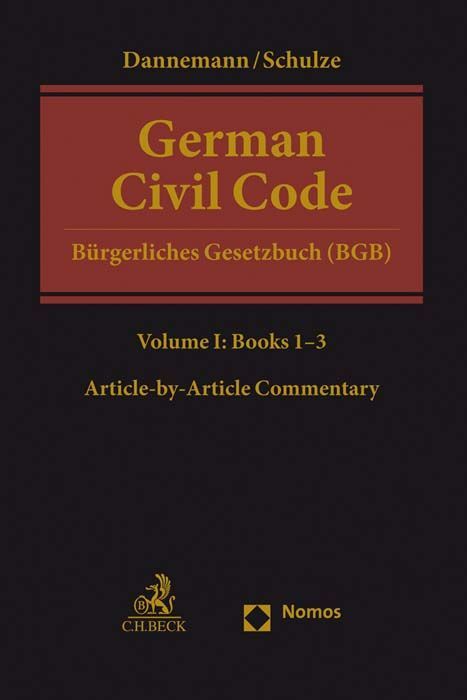 Produktbild: German Civil Code Volume I