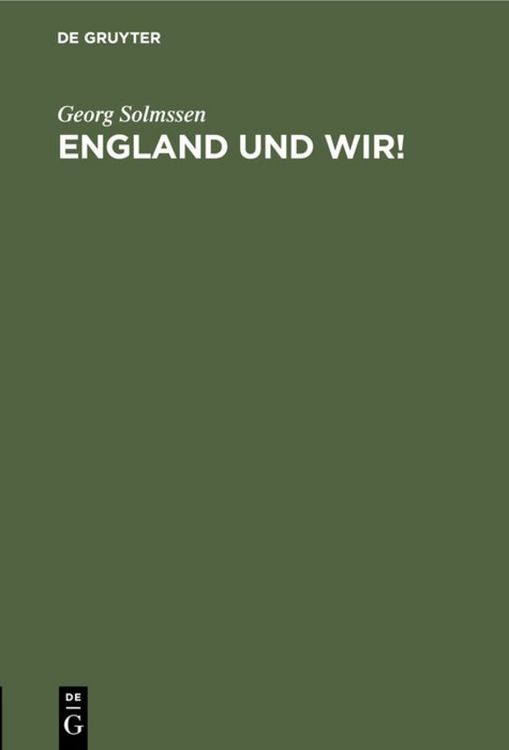Produktbild: England und wir!