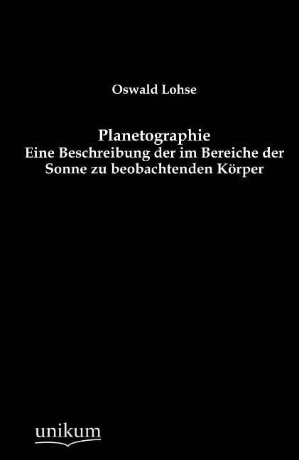 Produktbild: Lohse, O: Planetographie