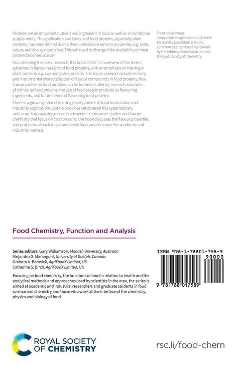 Produktbild: Flavour and Consumer Perception of Food Proteins