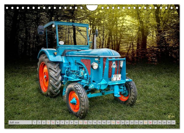Produktbild: Geliebte Oldtimer Traktoren (Wandkalender 2026 DIN A4 quer), CALVENDO Monatskalender