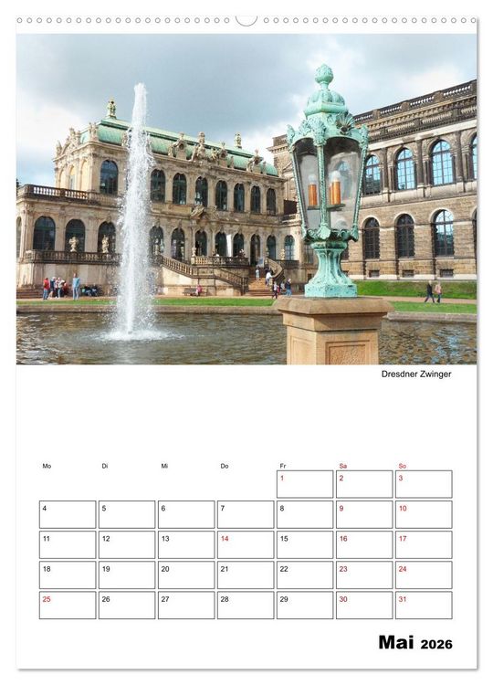 Produktbild: Prachtvolles Dresden (Wandkalender 2026 DIN A2 hoch), CALVENDO Monatskalender