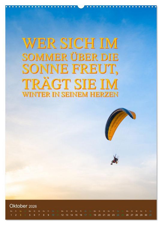 Produktbild: Verr&uuml;ckt nach SOMMER Urlaub- Auszeit - Spr&uuml;che (hochwertiger Premium Wandkalender 2026 DIN A2 hoch), Kunstdruck in Hochglanz