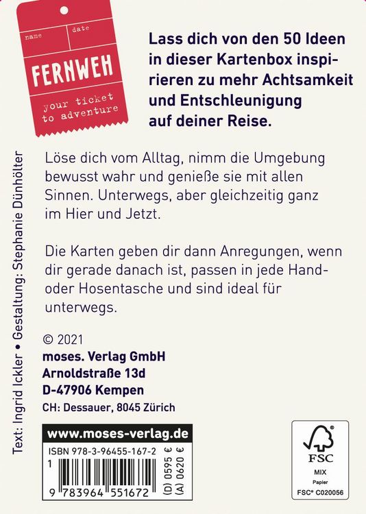 Produktbild: Fernweh Achtsames Reisen