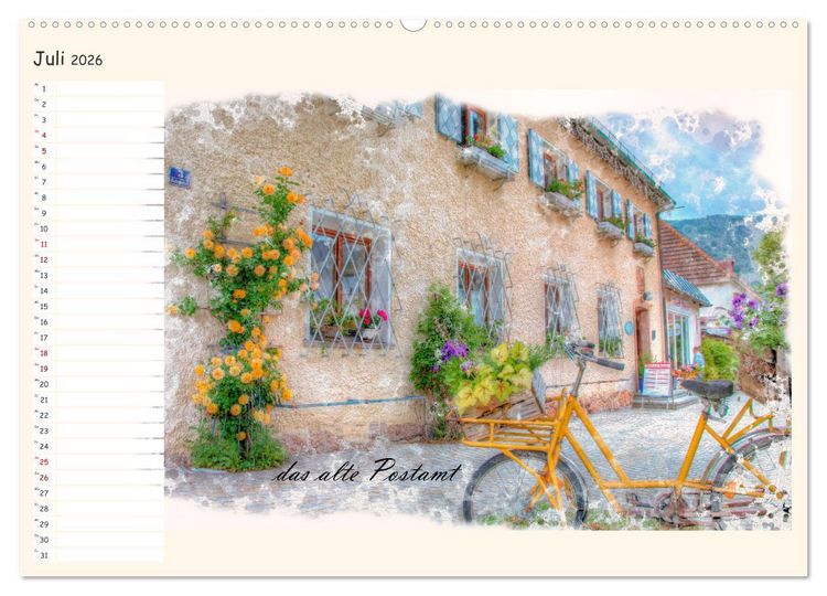 Produktbild: Ruhpolding mein sch&ouml;nes Dorf (Wandkalender 2026 DIN A2 quer), CALVENDO Monatskalender