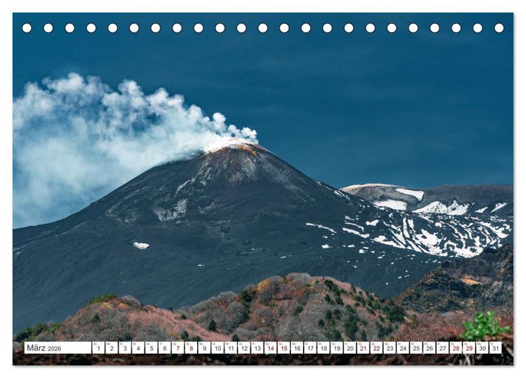 Produktbild: &Auml;tna - Europas h&ouml;chster Vulkan (Tischkalender 2026 DIN A5 quer), CALVENDO Monatskalender
