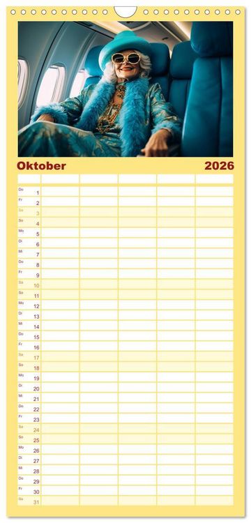 Produktbild: Familienplaner 2026 - Zeit f&uuml;r Party mit 5 Spalten (Wandkalender, 21 x 45 cm) CALVENDO