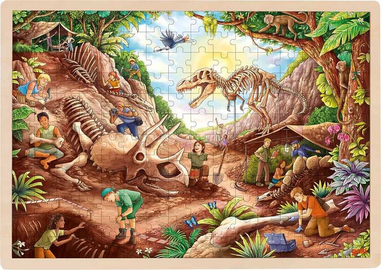 Produktbild: Einlegepuzzle Ausgrabung Dinosaurier