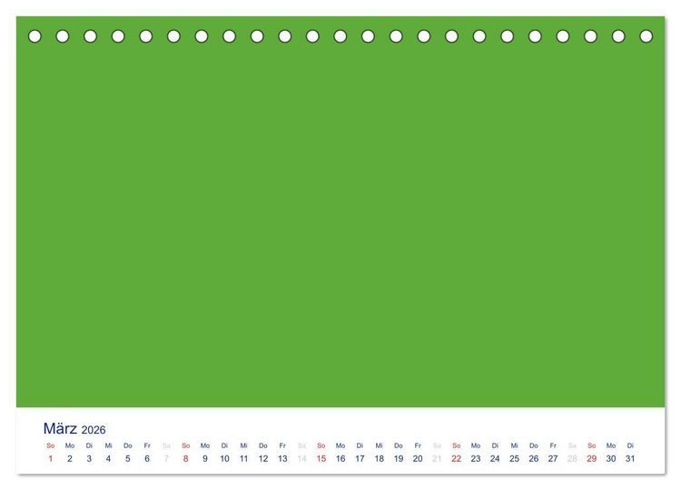 Produktbild: Farbiger Bastelkalender (Tischkalender 2026 DIN A5 quer), CALVENDO Monatskalender