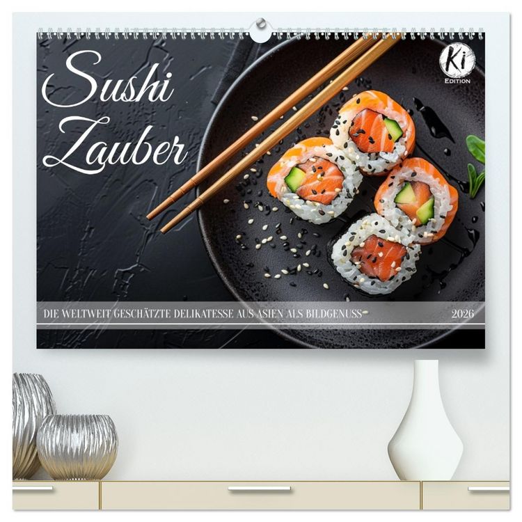 Produktbild: Sushi Zauber (hochwertiger Premium Wandkalender 2026 DIN A2 quer), Kunstdruck in Hochglanz