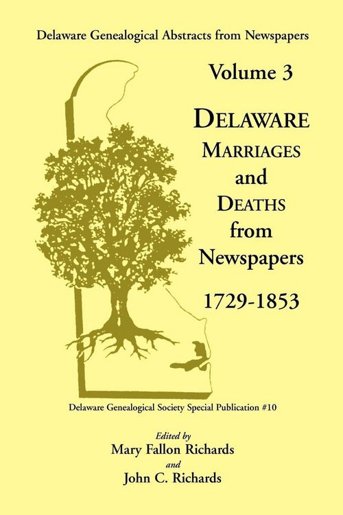 Produktbild: Delaware Genealogical Abstracts from Newspapers. Volume 3