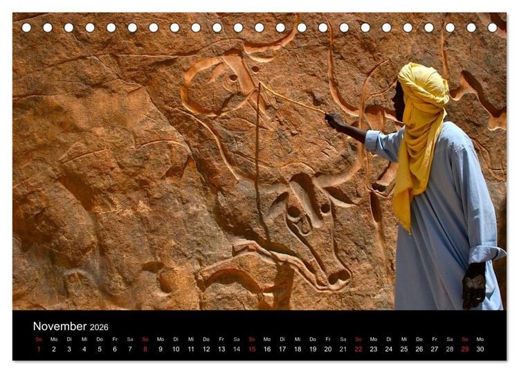 Produktbild: Sahara - S&uuml;dalgerien (Tischkalender 2026 DIN A5 quer), CALVENDO Monatskalender