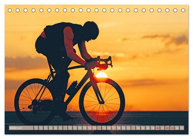 Produktbild: Sonne in den Speichen - Faszination Rennrad (Tischkalender 2027 DIN A5 quer), CALVENDO Monatskalender