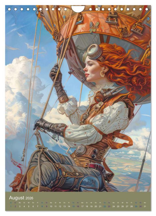 Produktbild: Steampunk Ladies auf Tour (Wandkalender 2026 DIN A4 hoch), CALVENDO Monatskalender