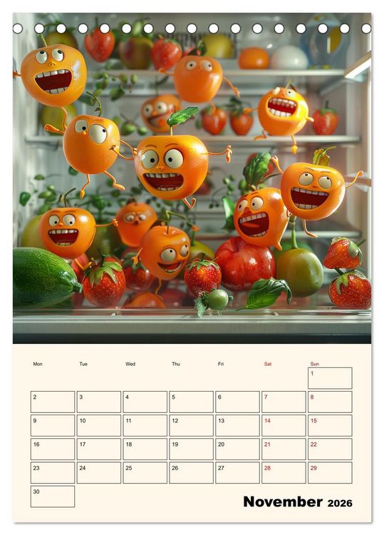 Produktbild: The Light ist still on in the Fridge (Desk Calendar 2026 DIN A5 portrait), CALVENDO 12 Month DeskCalendar