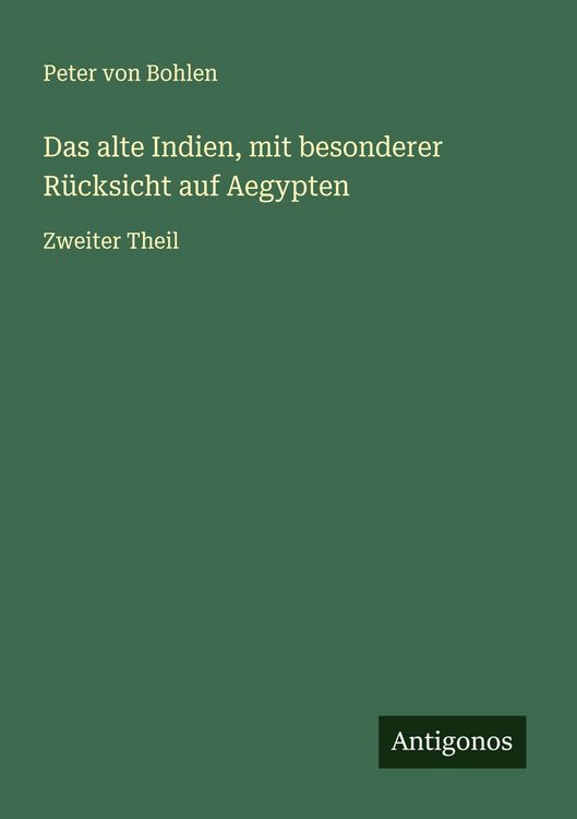 Produktbild: Das alte Indien, mit besonderer R&uuml;cksicht auf Aegypten