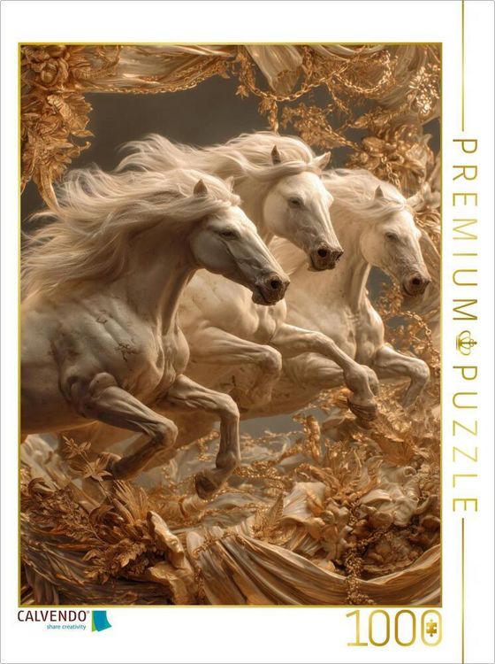Produktbild: CALVENDO Puzzle Ein Motiv aus dem Kalender Edle Pferde | 1000 Teile Lege-Gr&ouml;&szlig;e 64x48cm Foto-Puzzle f&uuml;r gl&uuml;ckliche Stunden