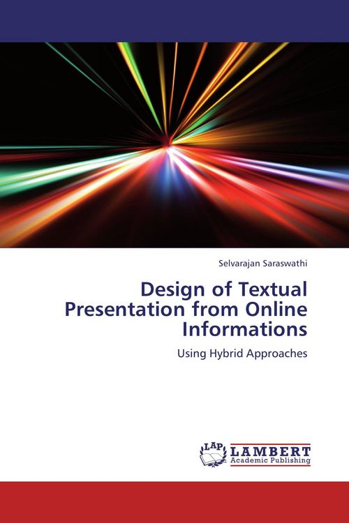 Produktbild: Design of Textual Presentation from Online Informations