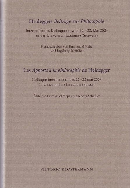 Produktbild: Heideggers Beitr&auml;ge zur Philosophie /Les Apports &agrave; la philosophie de Heidegger