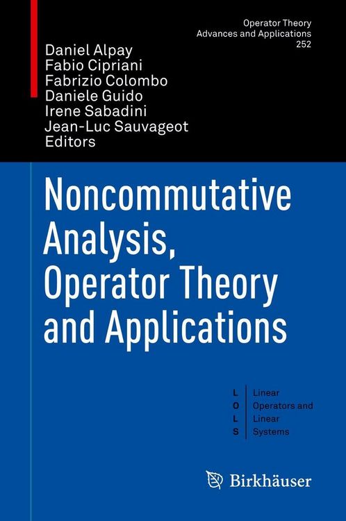 Produktbild: Noncommutative Analysis, Operator Theory and Applications