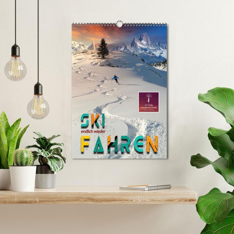 Produktbild: Endlich wieder Skifahren (Wandkalender 2026 DIN A3 hoch), CALVENDO Monatskalender