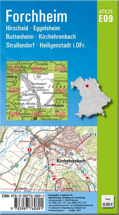 Produktbild: ATK25-E09 Forchheim (Amtliche Topographische Karte 1:25000)