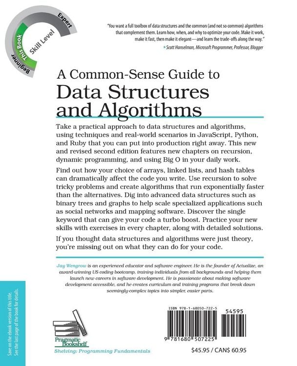 Produktbild: A Common-Sense Guide to Data Structures and Algorithms, Second Edition