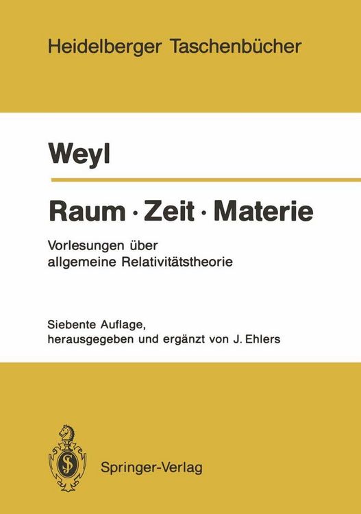 Produktbild: Raum &middot; Zeit &middot; Materie