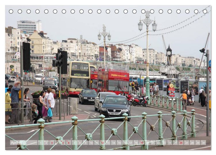 Produktbild: Brighton Pier Bunter Sommer (Tischkalender 2026 DIN A5 quer), CALVENDO Monatskalender