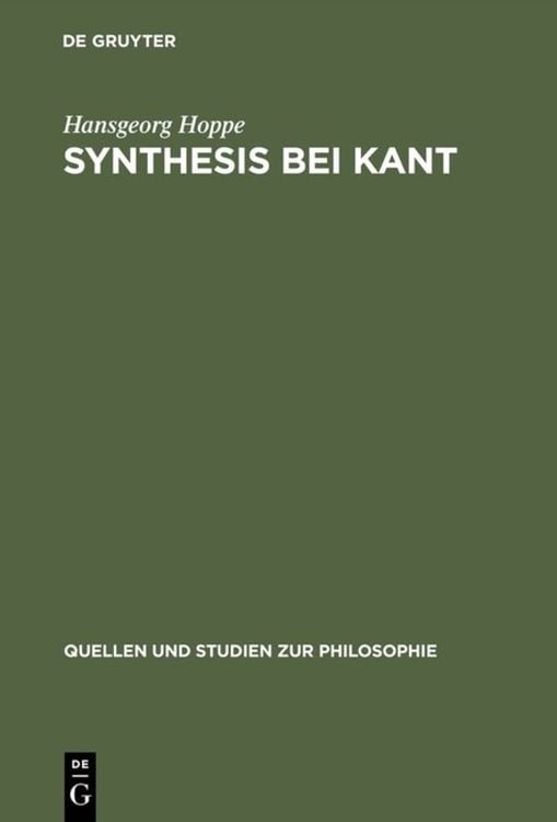 Bild vom Artikel Synthesis bei Kant vom Autor Hansgeorg Hoppe