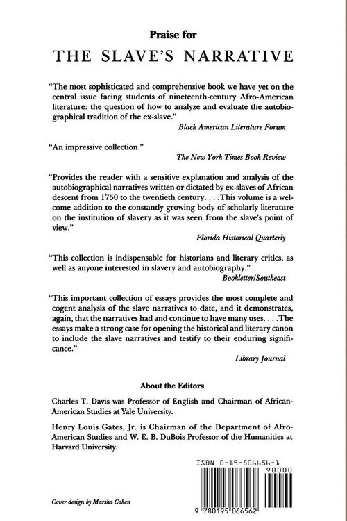 Produktbild: The Slave's Narrative