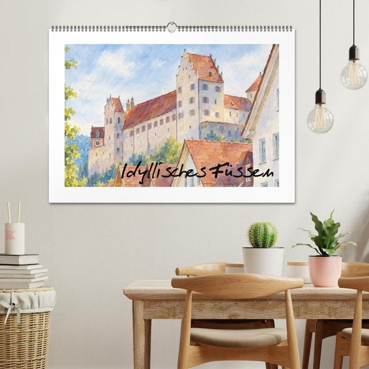 Produktbild: Idyllisches F&uuml;ssen (Wandkalender 2027 DIN A2 quer), CALVENDO Monatskalender