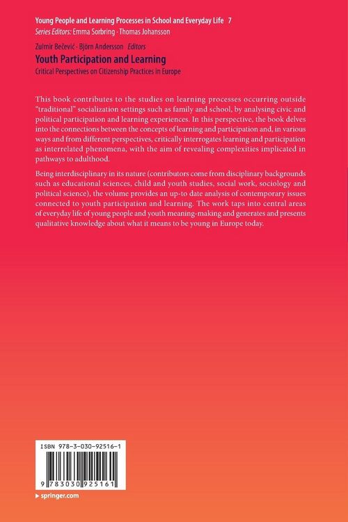 Produktbild: Youth Participation and Learning