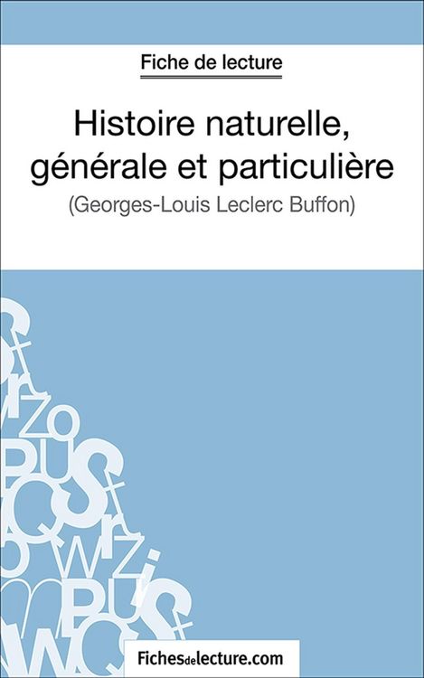 Produktbild: Histoire naturelle, g&eacute;n&eacute;rale et particuli&egrave;re