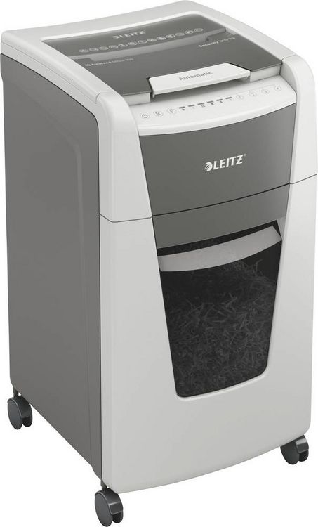 Produktbild: Leitz IQ Autofeed Office 300 P4 Aktenvernichter 300 Blatt Partikelschnitt 4 x 30 mm P-4 60 l Vernichtet auch B&uuml;roklammern, Heftklammern, Kreditkarte
