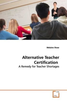 Produktbild: Shaw, M: Alternative Teacher Certification