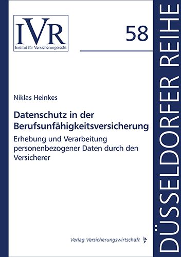 Produktbild: Datenschutz in der Berufsunf&auml;higkeitsversicherung