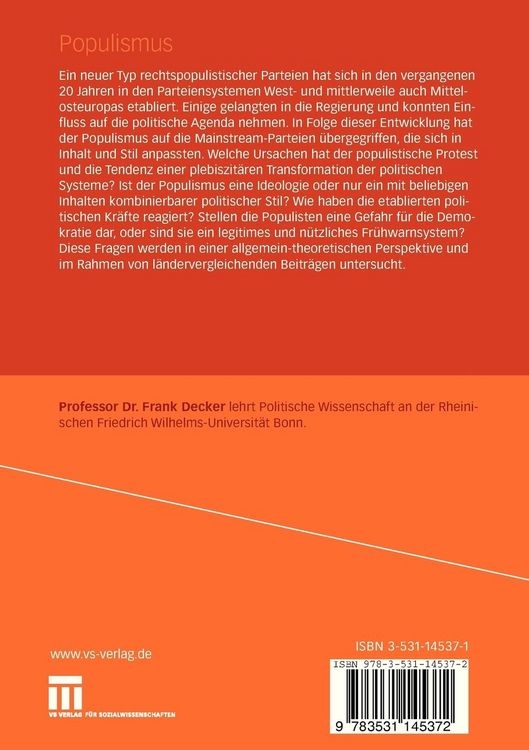 Produktbild: Populismus