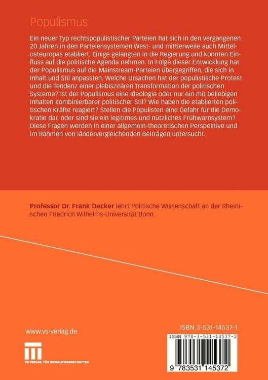 Produktbild: Populismus