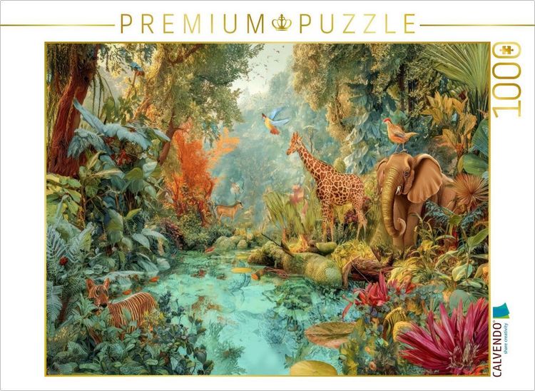 Produktbild: CALVENDO Puzzle Tierische Kreaturen des Dschungels | 1000 Teile Lege-Gr&ouml;&szlig;e 64x48cm Foto-Puzzle f&uuml;r gl&uuml;ckliche Stunden